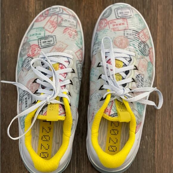Nike Multicolor Athletic Shoes with Yellow Accents - Picture 7 of 10